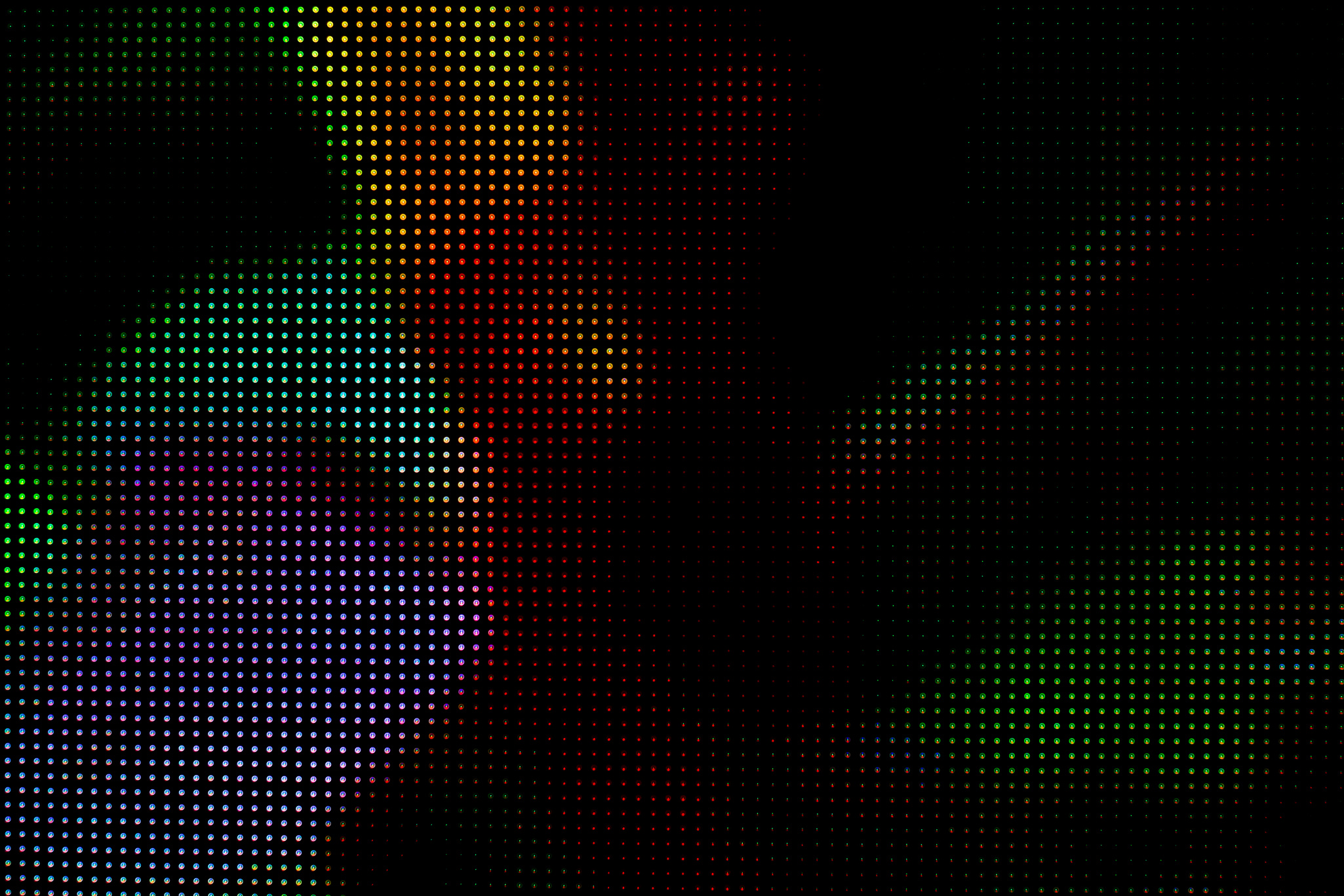 Colorful LED Screen.